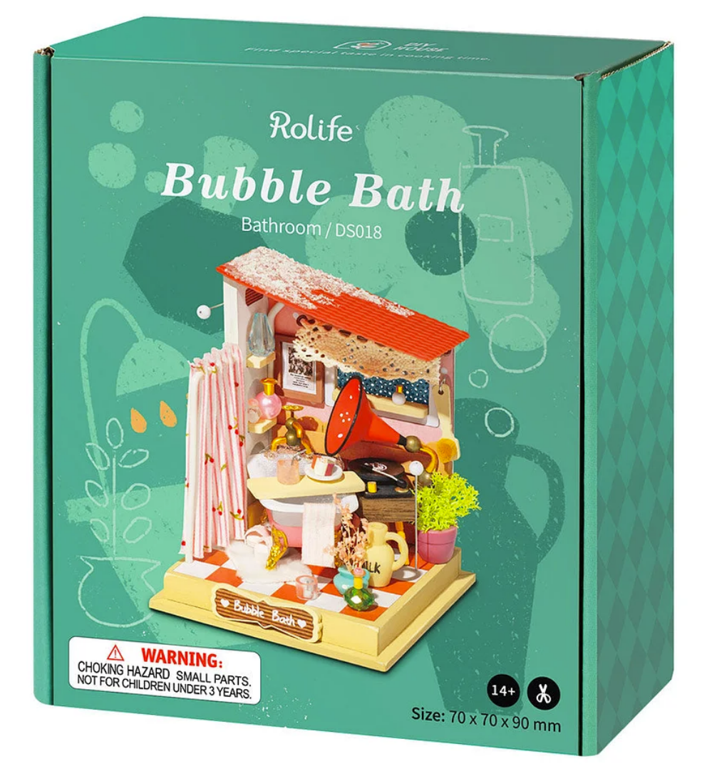 DIY Miniature House Kit, DS018 - Bubble Bath