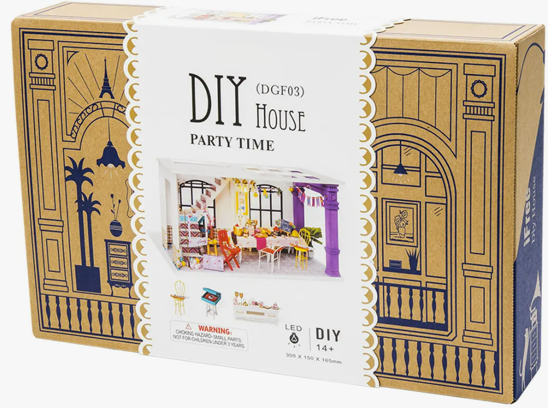 DIY Miniature House Kit, DGF03 - Party Time