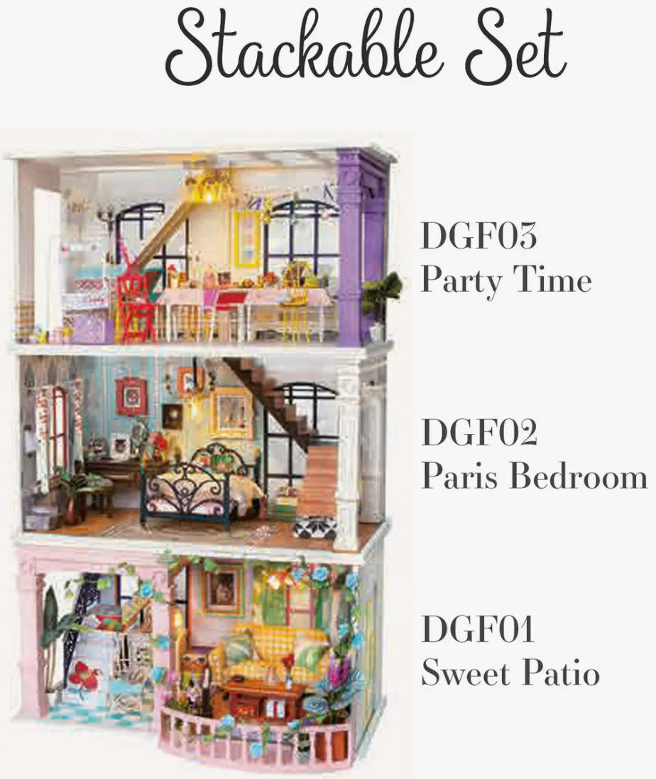 DIY Miniature House Kit, DGF01 - Sweet Patio