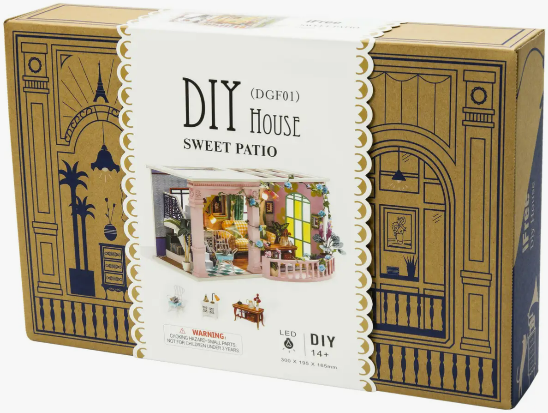 DIY Miniature House Kit, DGF01 - Sweet Patio