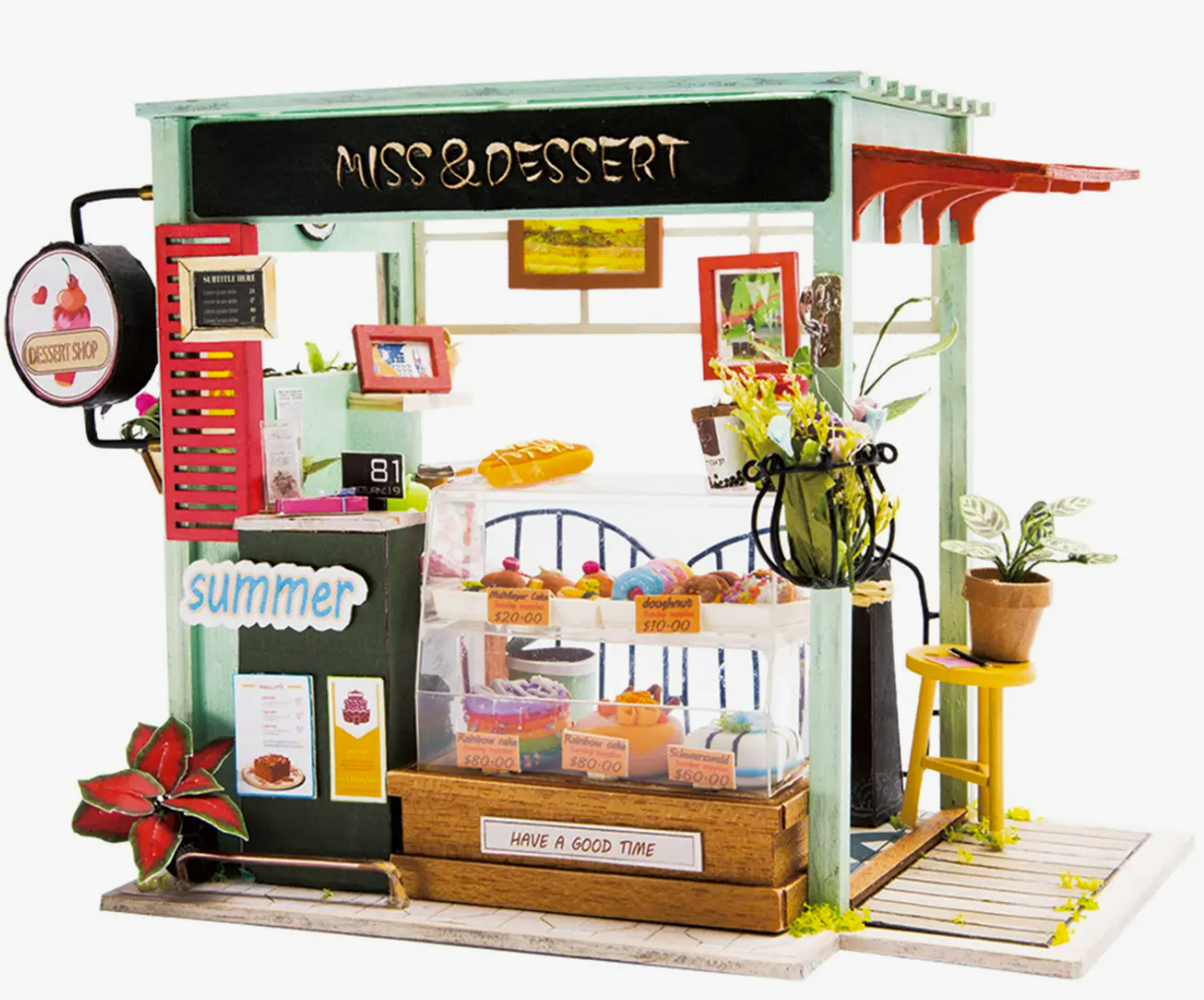 DIY Miniature House Kit, DGM06 - Ice Cream Camper