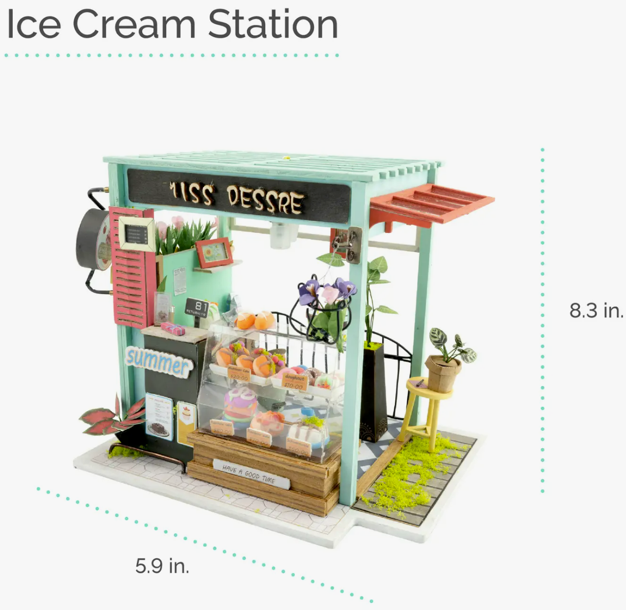 DIY Miniature House Kit, DGM06 - Ice Cream Camper